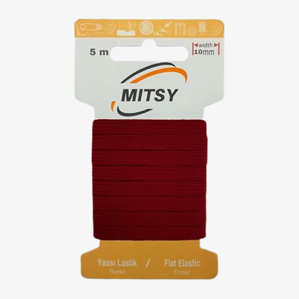 Gummiband burgunderrot