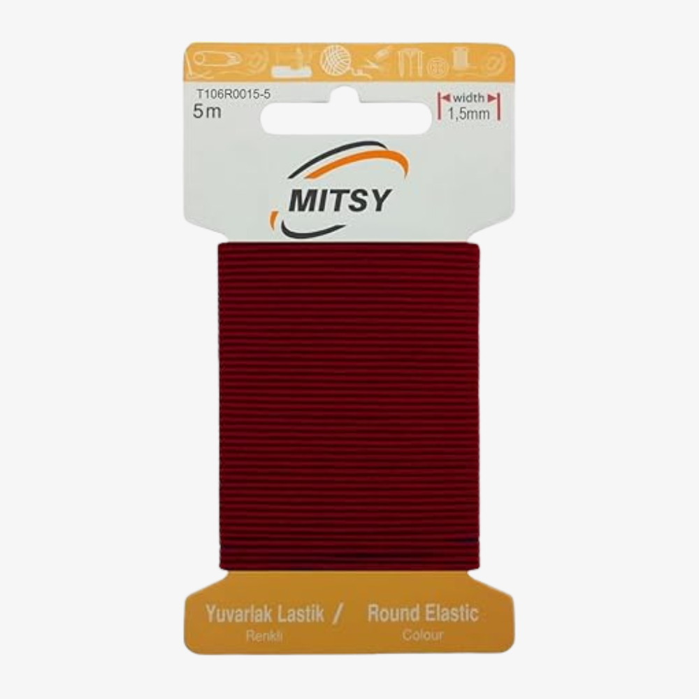 Gummiband burgunderrot