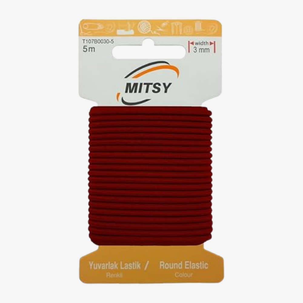 Gummiband burgunderrot