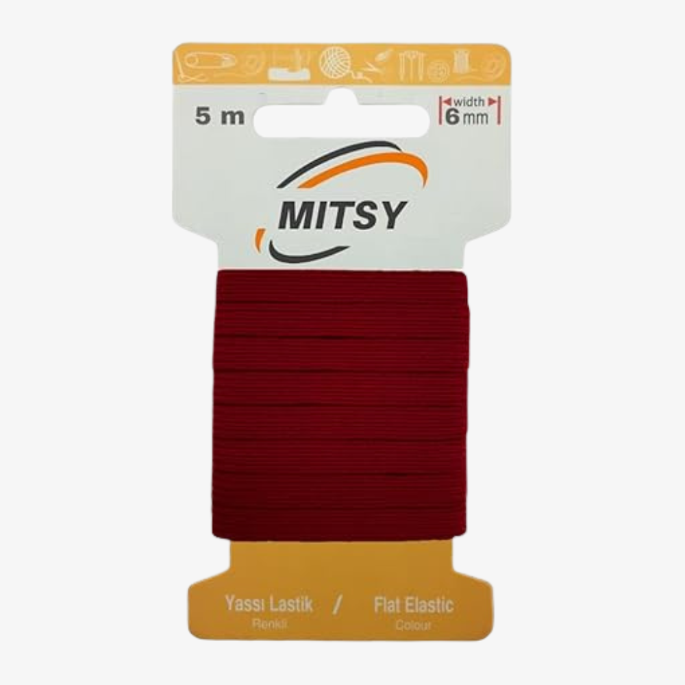 Gummiband burgunderrot